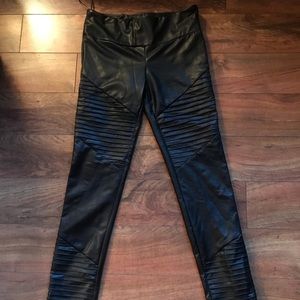 Black Pleather Pants